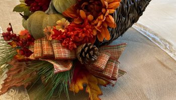 Harvest Themed Cornucopia Arrangements Teeming with Prosperity