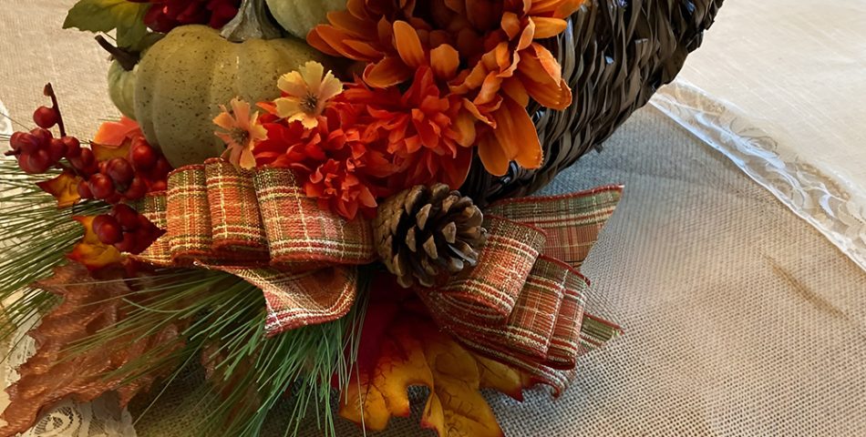 Harvest Themed Cornucopia Arrangements Teeming with Prosperity