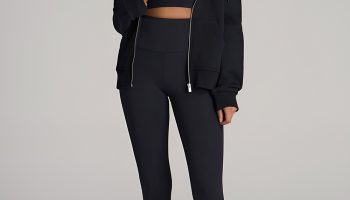 High Waisted Compression Tights with Lightweight Parka