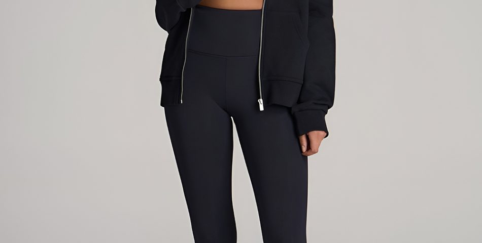 High Waisted Compression Tights with Lightweight Parka