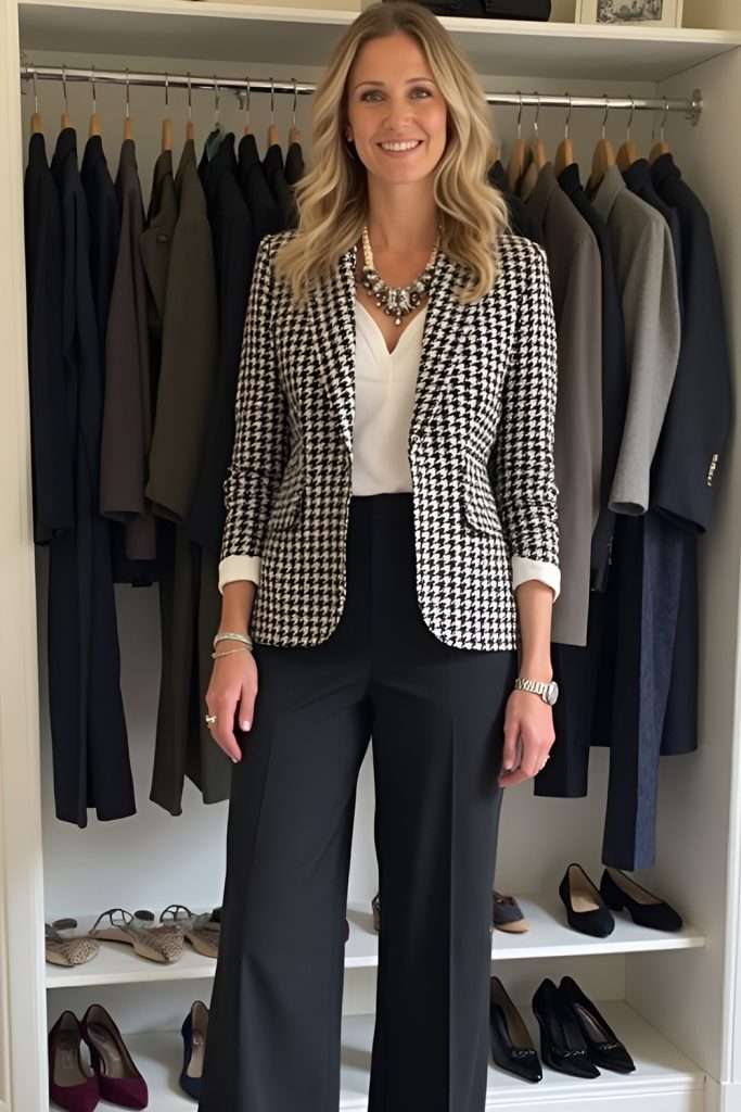 Houndstooth Patterns Integrated into Contemporary Office Favorites