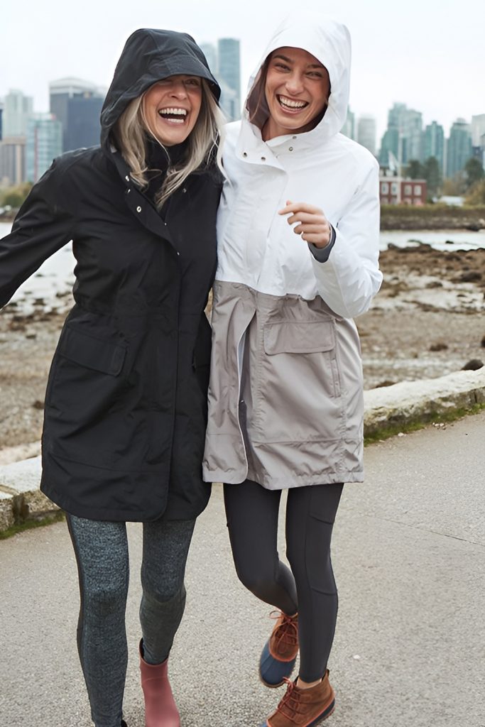Hybrid Rain Jacket with Base Layers