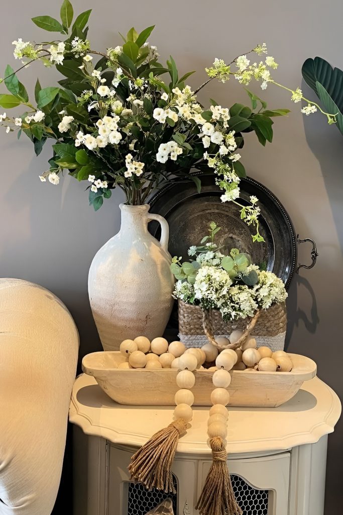 Inexpensive Faux Florals Placed in Ordinary Vases