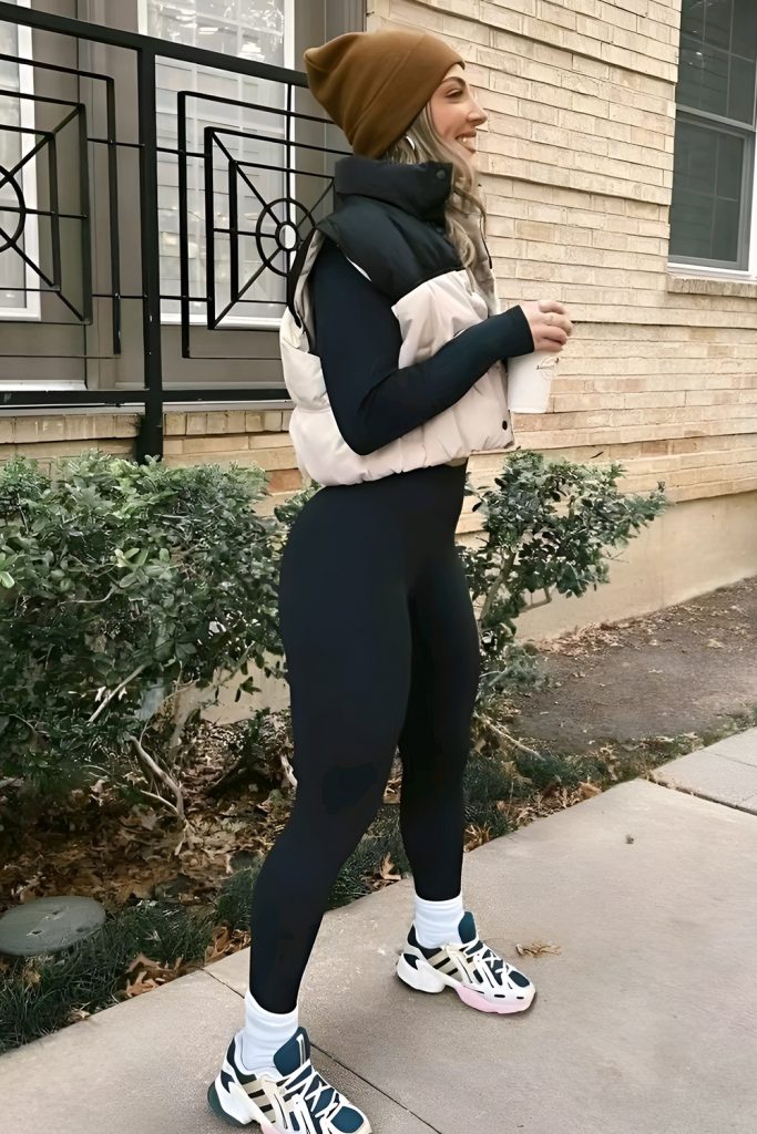Knit Beanie and Matching Gloves with Streamlined Layers