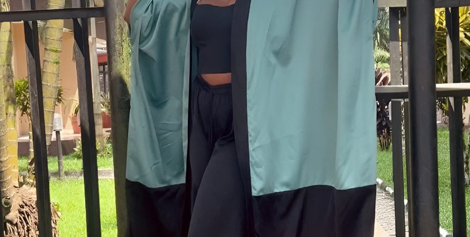 Long Chiffon Kimono Piled Over Dark Slip Dress