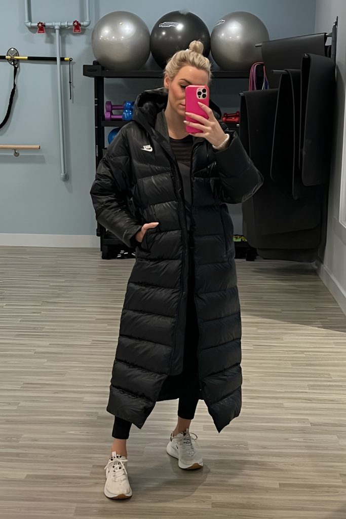 Longline Puffer with Thermal Base Layer