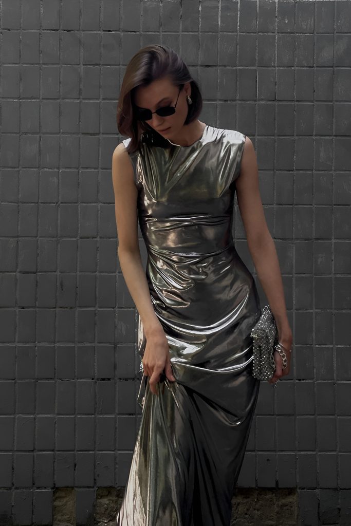 Metallic Dresses with Understated Shimmer