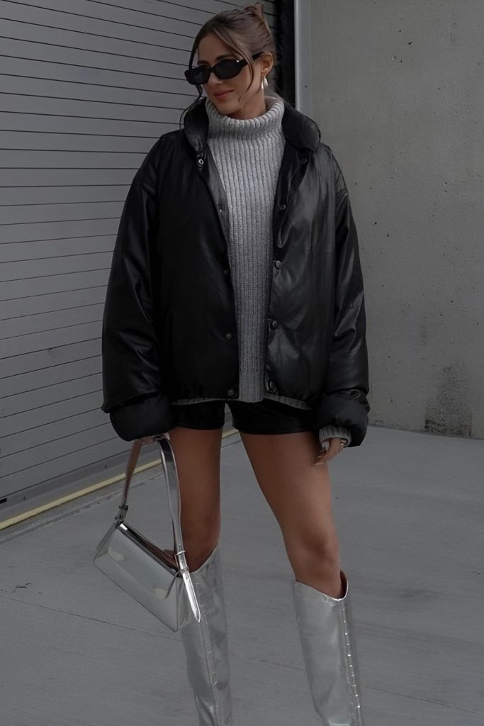 Metallic Platform Boots That Take Any Dress Up