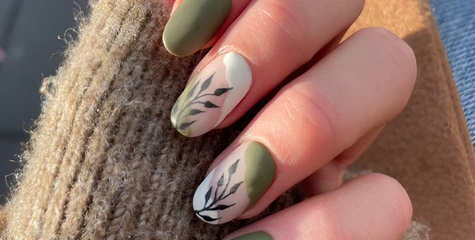 Olive Green Manicure for a Rustic Seasonal Twist