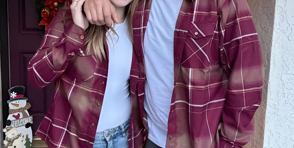 Plaid Flannels with Denim for a Weekend Couple's Look