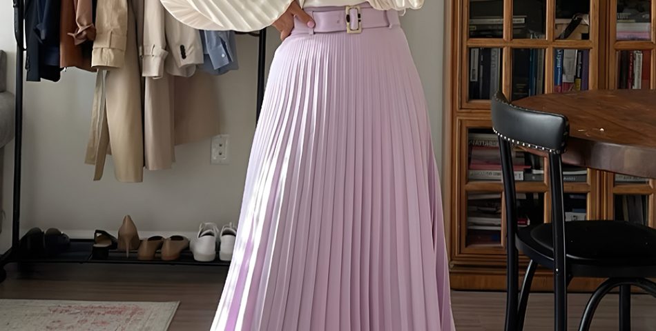 Pleated Midi Florae Blouse