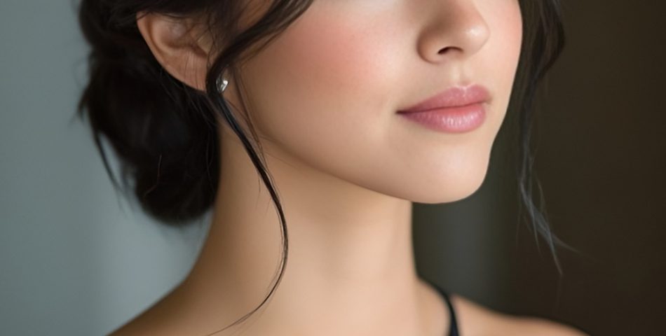 Romantic Low Chignon with Soft Face Framing Layers