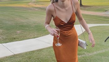Rust and Burnt Orange Midi Dresses