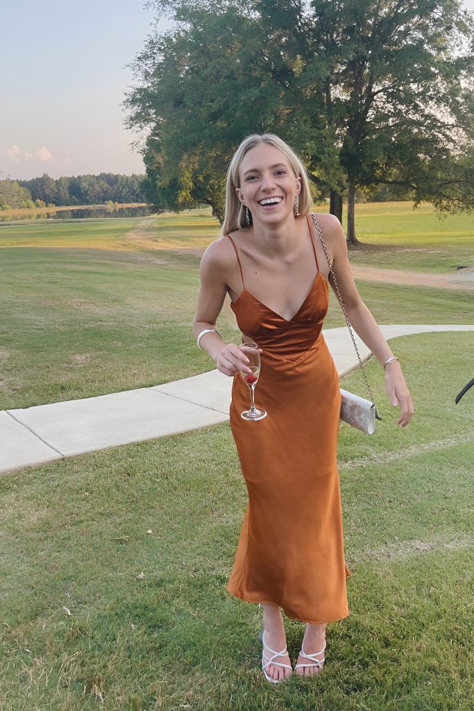 Rust and Burnt Orange Midi Dresses