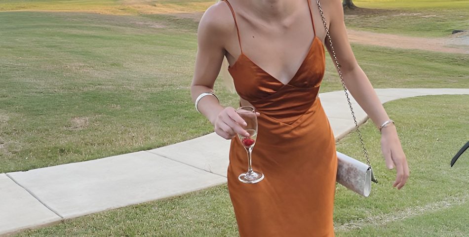 Rust and Burnt Orange Midi Dresses
