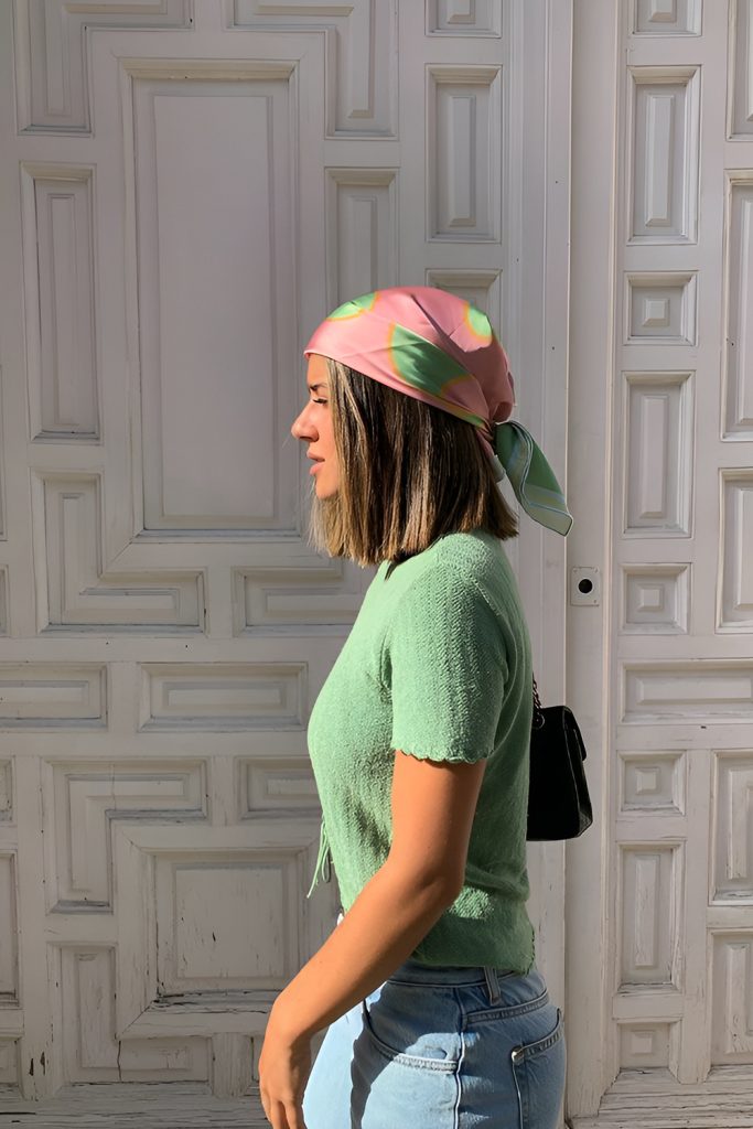 Short Hair Styled with a Bandana or Headscarf