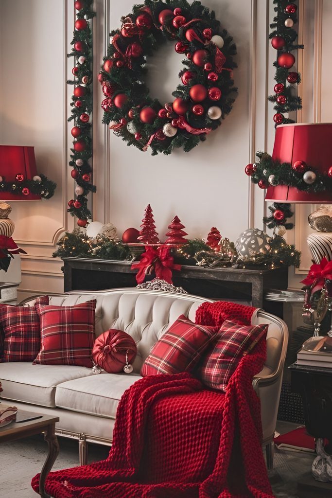 Simple Décor with Red Trim