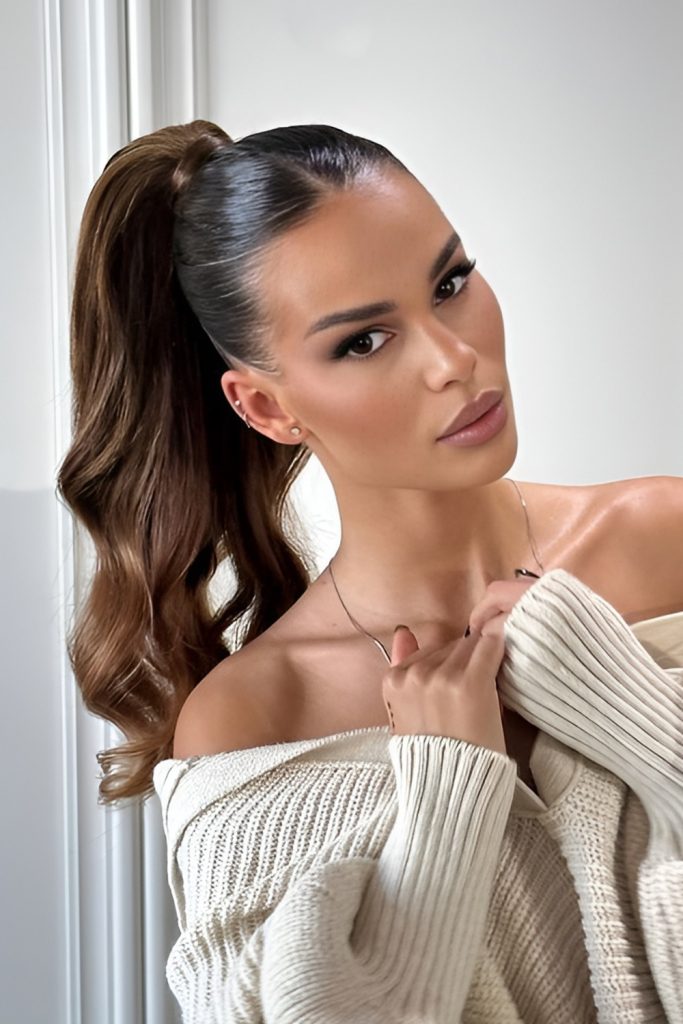 Sleek High Ponytail with Polished Finish