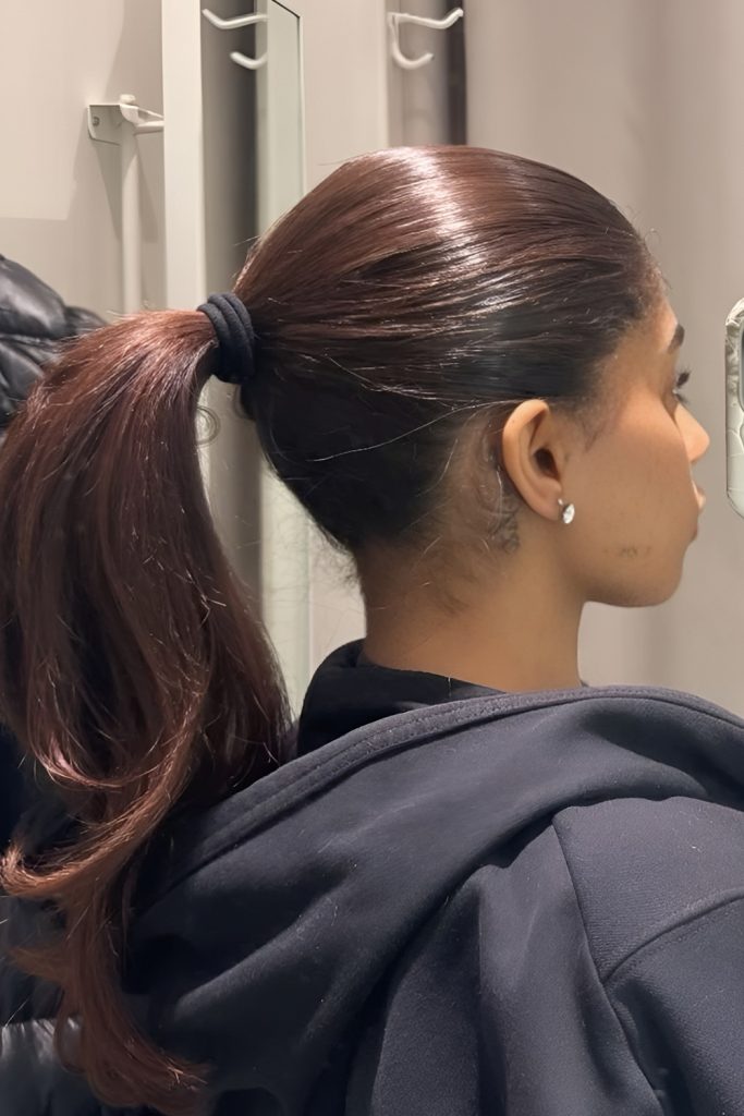 Sleek Silk Press Ponytail That's Perfect for Any Occasion