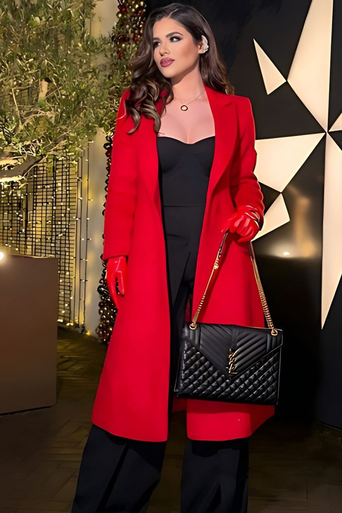 Stylish Red Coats That Take Center Stage Outdoors