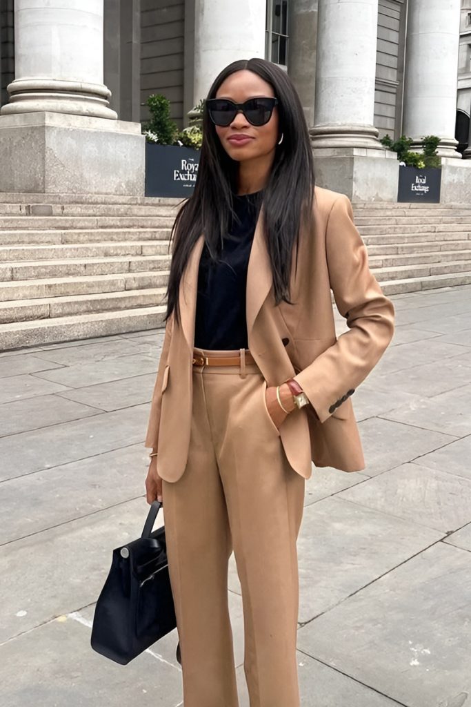 Tailored Wool Suits in Soft Fall Color Palettes