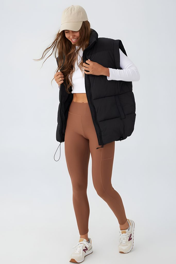 Tech Fabric Base Layer with Down Vest