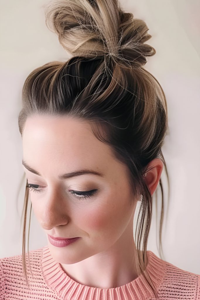 Top Knot Bun for Sophisticated Understatement