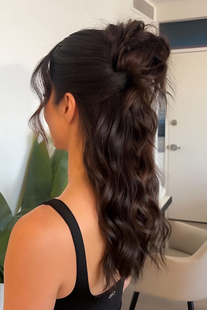 Twisted Half Up Style with Autumn Inspired Clips