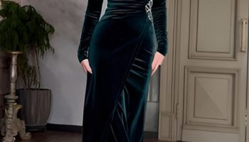 Velvet Dress That's Both Festive and Elegant