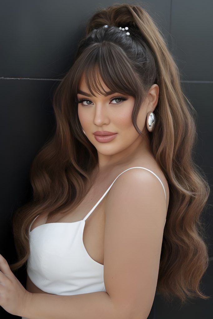 Volume Ponytail with a High Pony for a Carefree Look