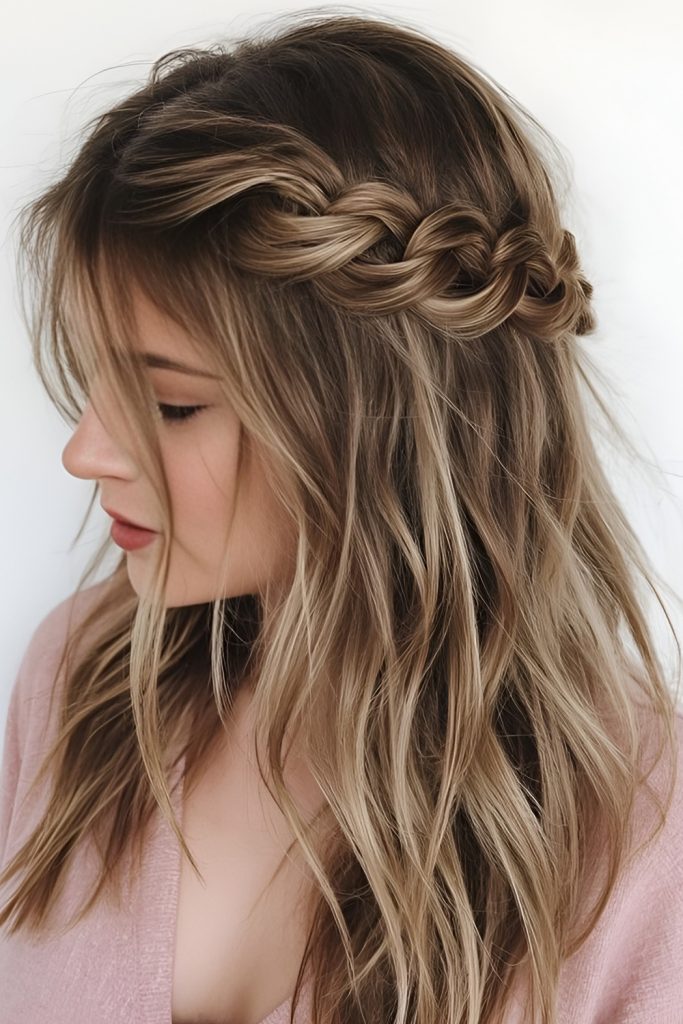 Waterfall Braid Falling Soft Waves