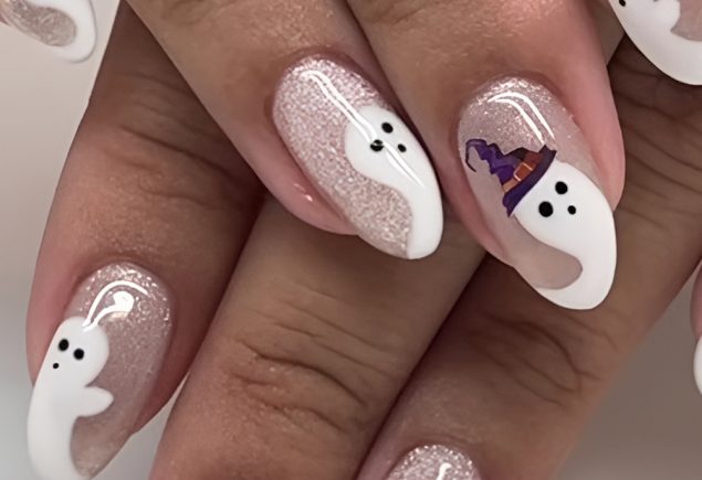 Witch Hat and Broomstick Nail Details