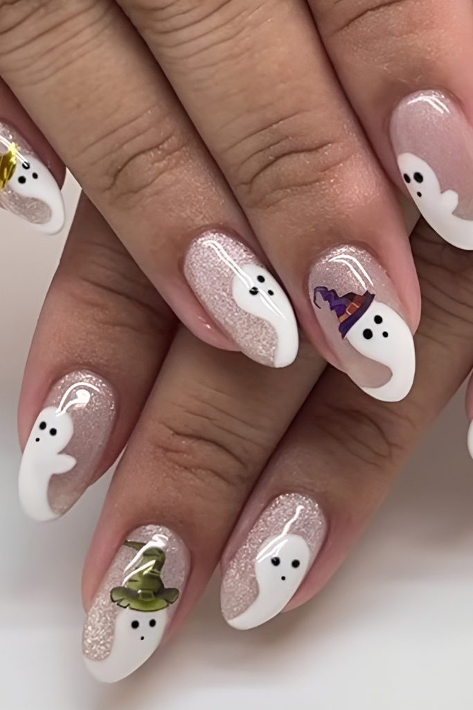 Witch Hat and Broomstick Nail Details
