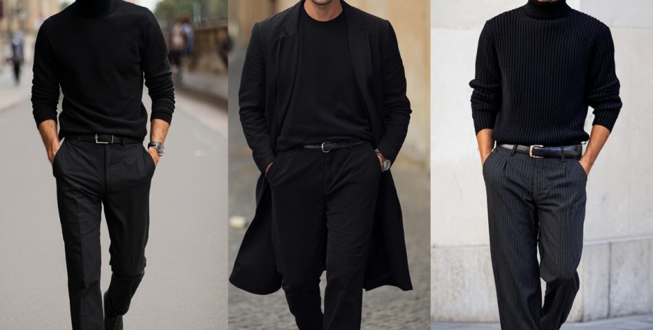 15+ All Men Black Outfit Ideas for Effortless Style