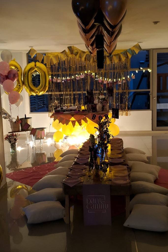 A Cozy Indoor Picnic with Soothing Lighting