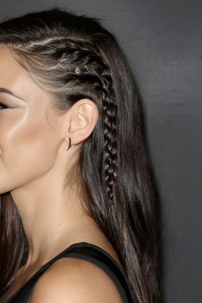 Braided Front Layers with Long Hair