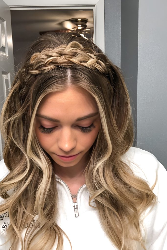 Braided Headband with Hidden Pins