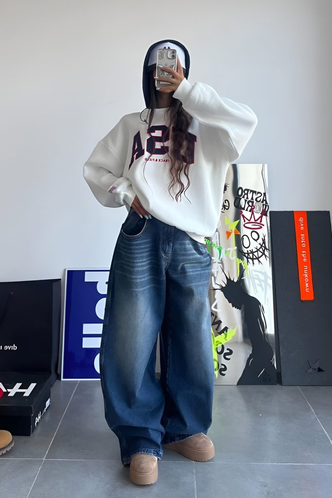 Build Layers of Streetwear Cool with Baggy Jeans as the Base