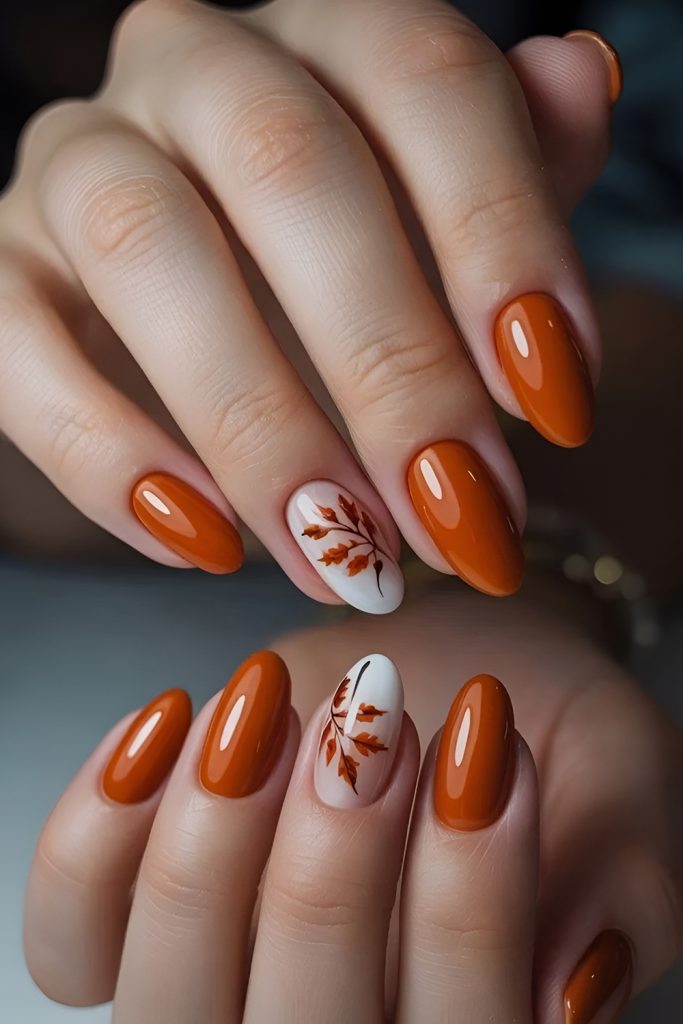 Burnt Orange Hues Inspired by Falling Leaves