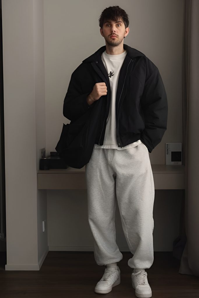 Classic Monochrome Streetwear Combination