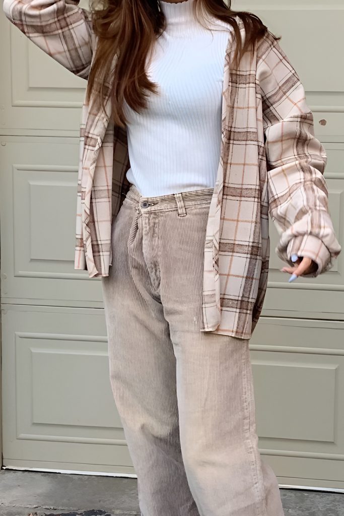 Corduroy Pants and Flannel Shirts for Rustic Charm
