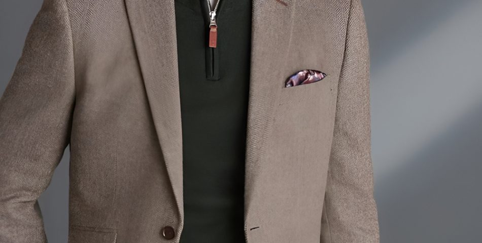 Earth Colored Sweater Under a Sport Coat