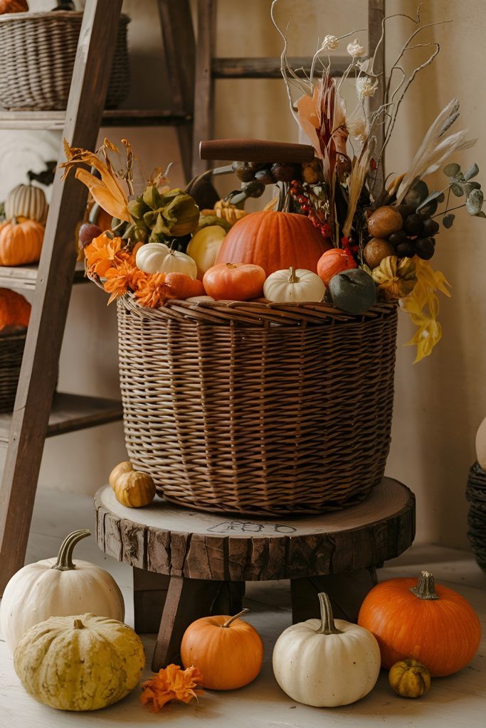Employ Baskets and Crates for Rustic Storage and Display