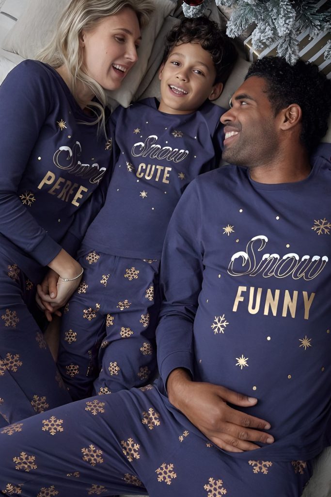 Festive Pyjamas with Fun Slogans for an Exciting Twist