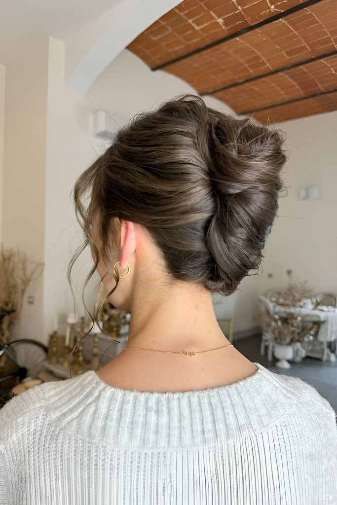 French Twist with Subtle Sparkle