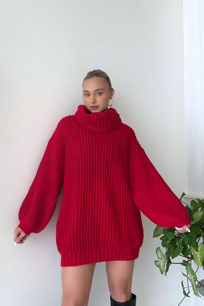 Giant Knit Sweater Dresses for Relaxed Chic