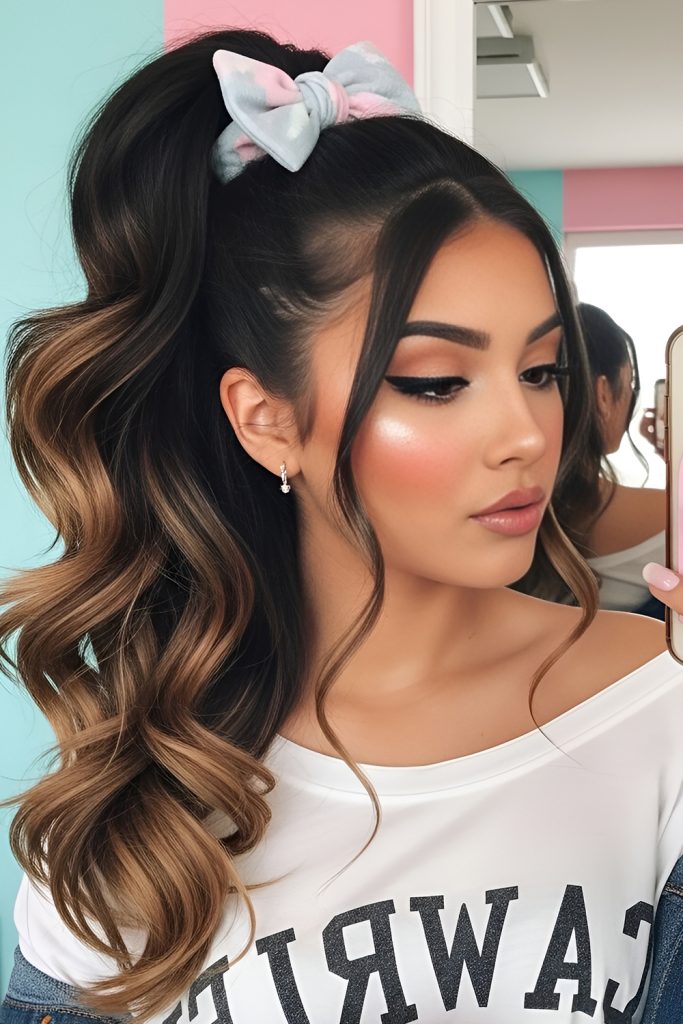High Puff Ponytail for Bold Confidence
