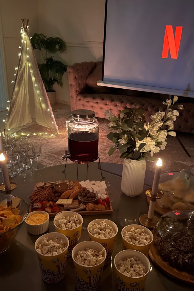 Home Movie Marathon with Comfort Food and Blankets