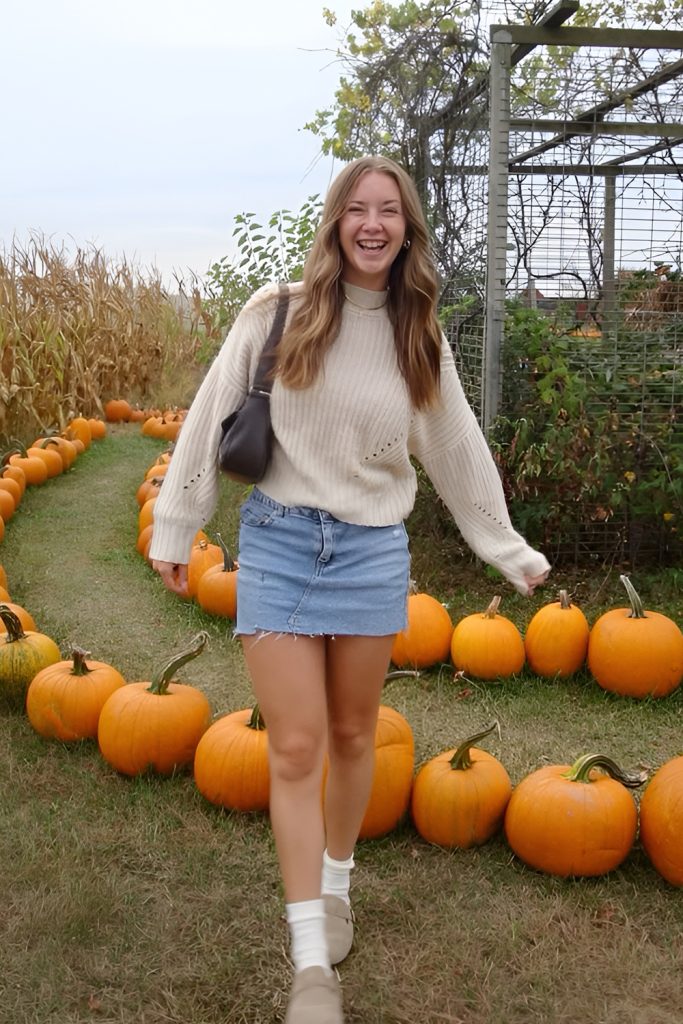 Knit Sweaters and Denim for an Ageless Fall Style