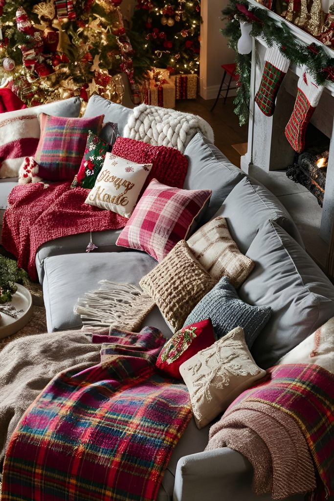 Layered Rugs and Textured Throws